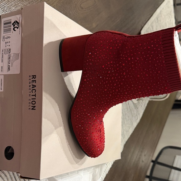 Kenneth Cole Reaction Shoes - Kenneth Cole Reaction Women's Sparkling Red Heeled Boots